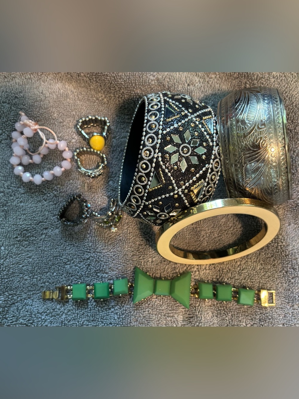 Lot of Bracelets and Stretch Rings